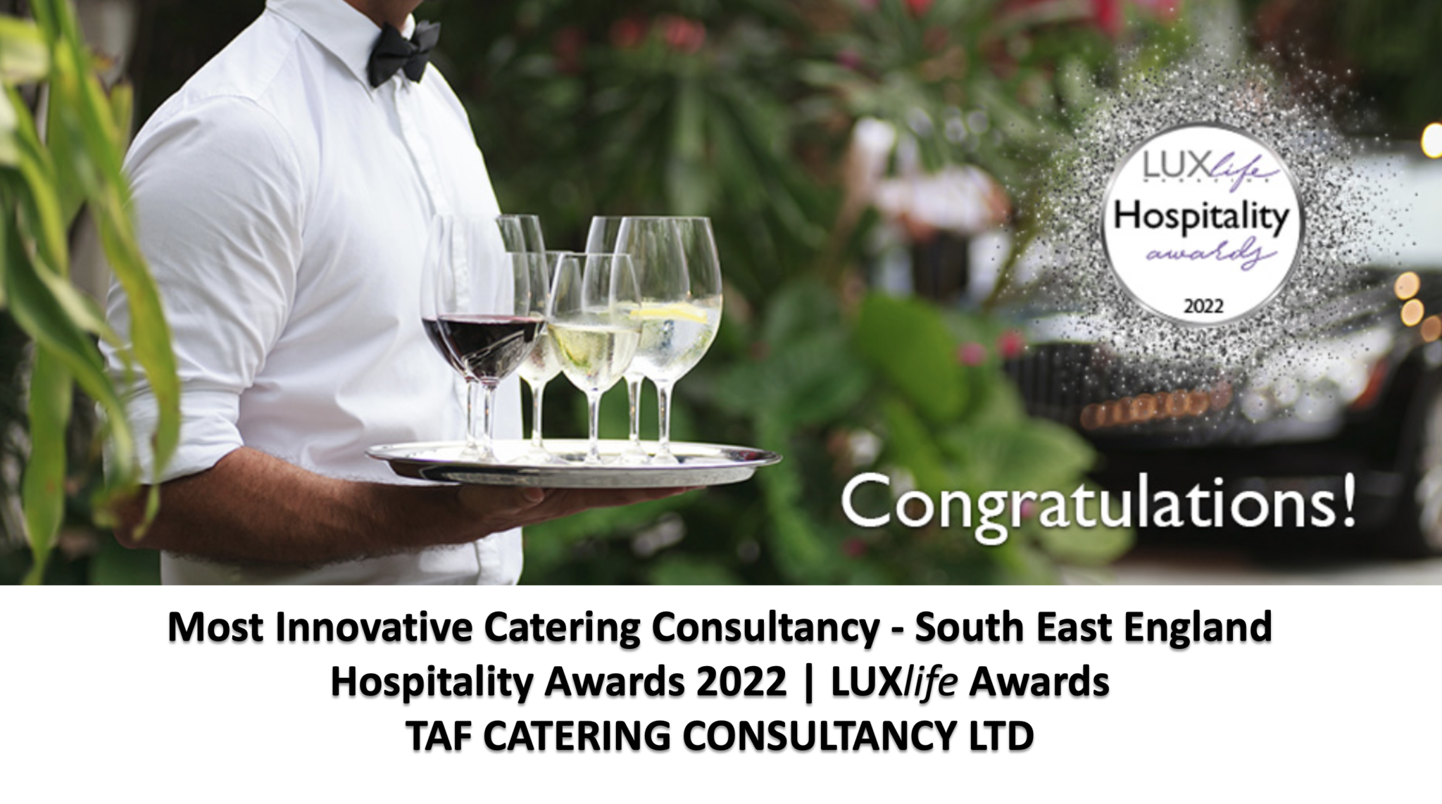 TAF Wins Most Innovative Catering Consultancy South East England in